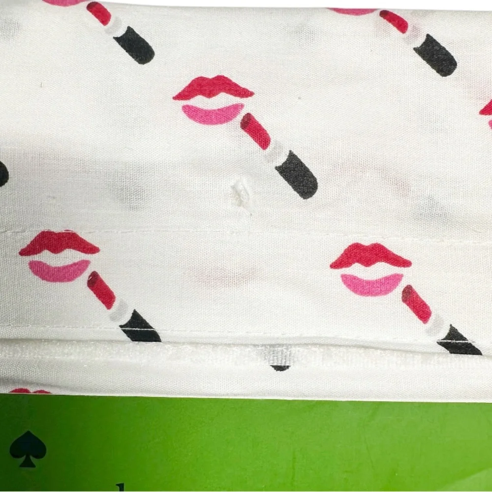 NEW Kate Spade LIPSTICK KISS. TWIN XL Sheet Set